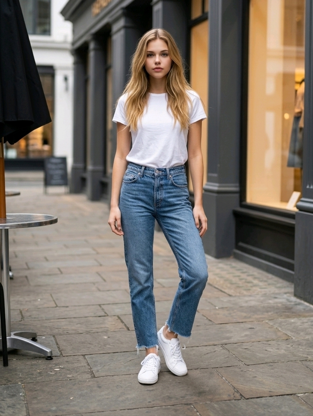 Free People Baggy Raw Hem Jeans